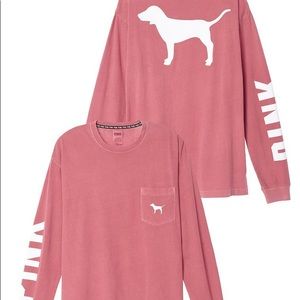 VS Pink Long Sleeve Dog Shirt
